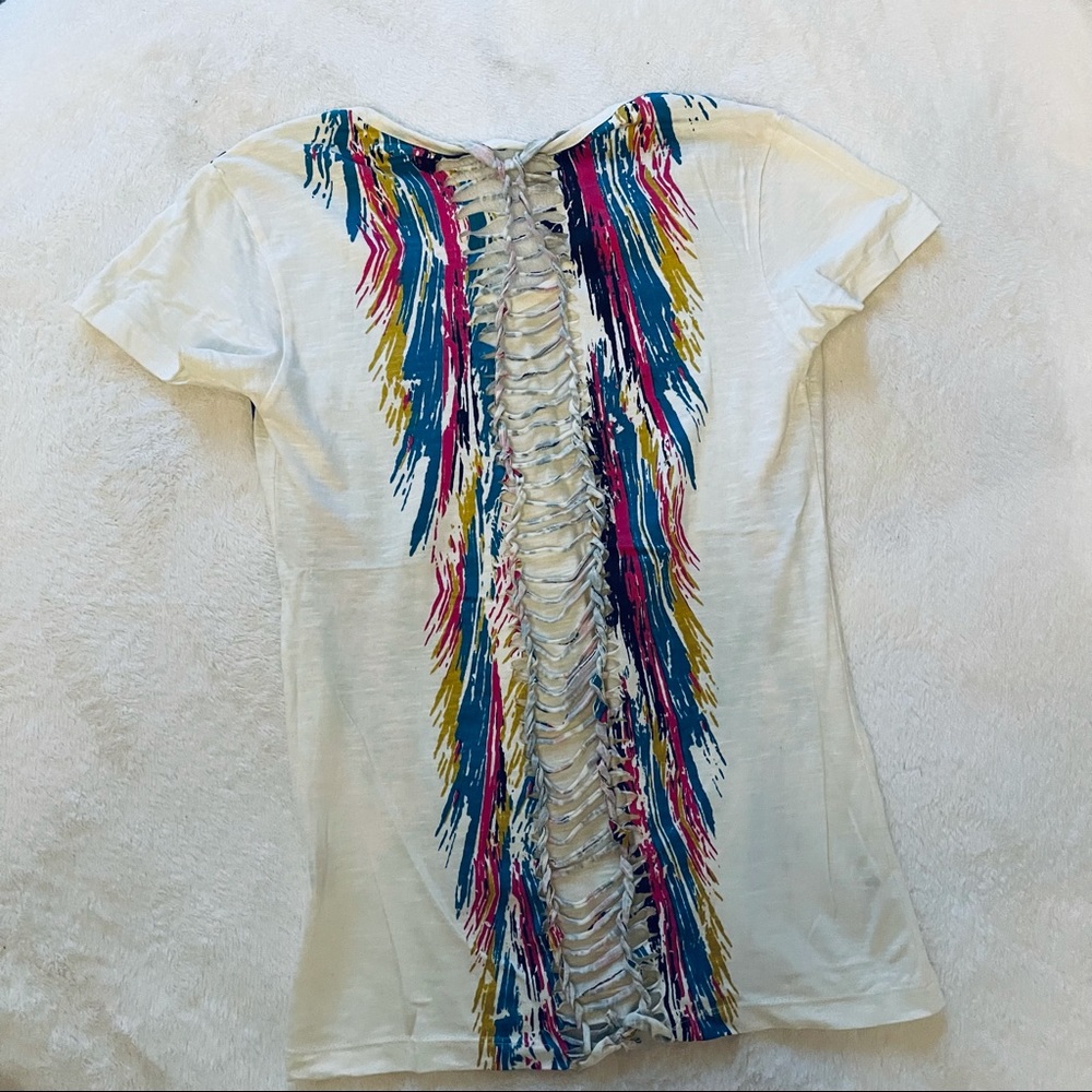NEW Open Back Pattern T-Shirt - Picture 12 of 14
